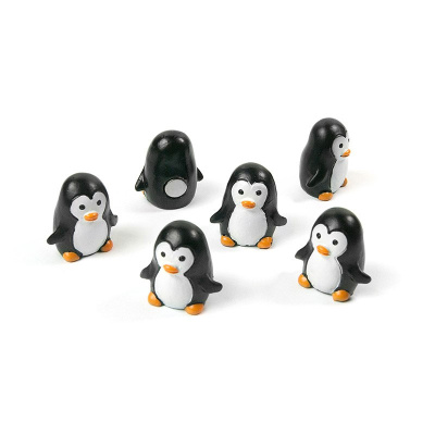 Pingvin magneter, 6-pak - køleskabsmagneter Sjove