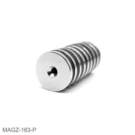 Undersænket powermagnet, Ring 34x4 mm.