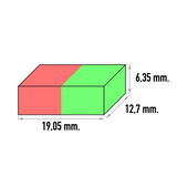 Power magnet, Blok 19x13x6 mm. (speciel)