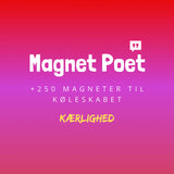 MagnetPoet KÆRLIGHED dansk - Køleskabspoesi (+250 stk.)