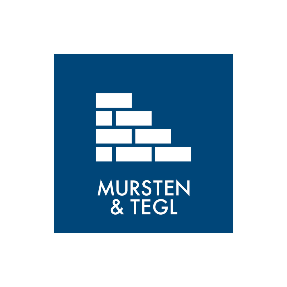 Affaldssortering “mursten & tegl” - magnetskilt 30x30 cm.